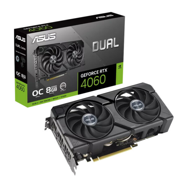 کارت گرافیک استوک ایسوس مدل Dual RTX 4060 Ti OC Evo حافظه 8 گیگابایت